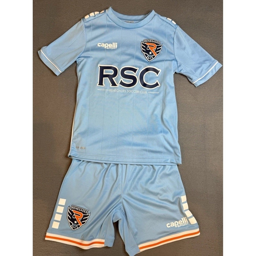Dallas Renegades soccer Soccer Jersey With Shorts Youth Set Size 8